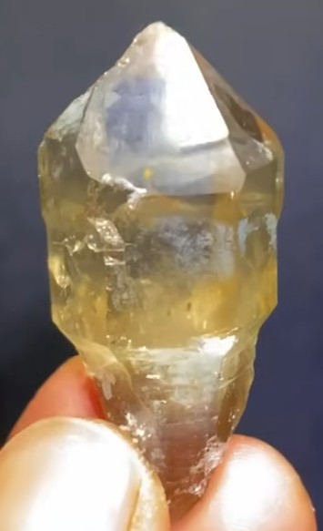 Natural citrine quartz crystal point